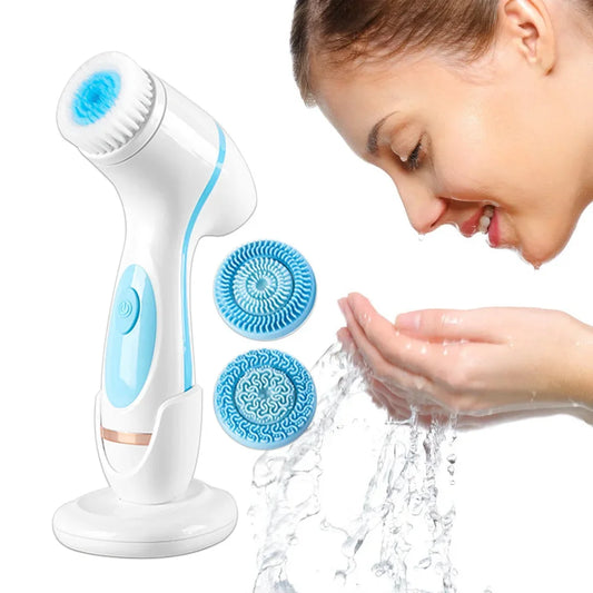GlowSonic - Nettoyant sonique pour le visage et système de spa 3 en 1