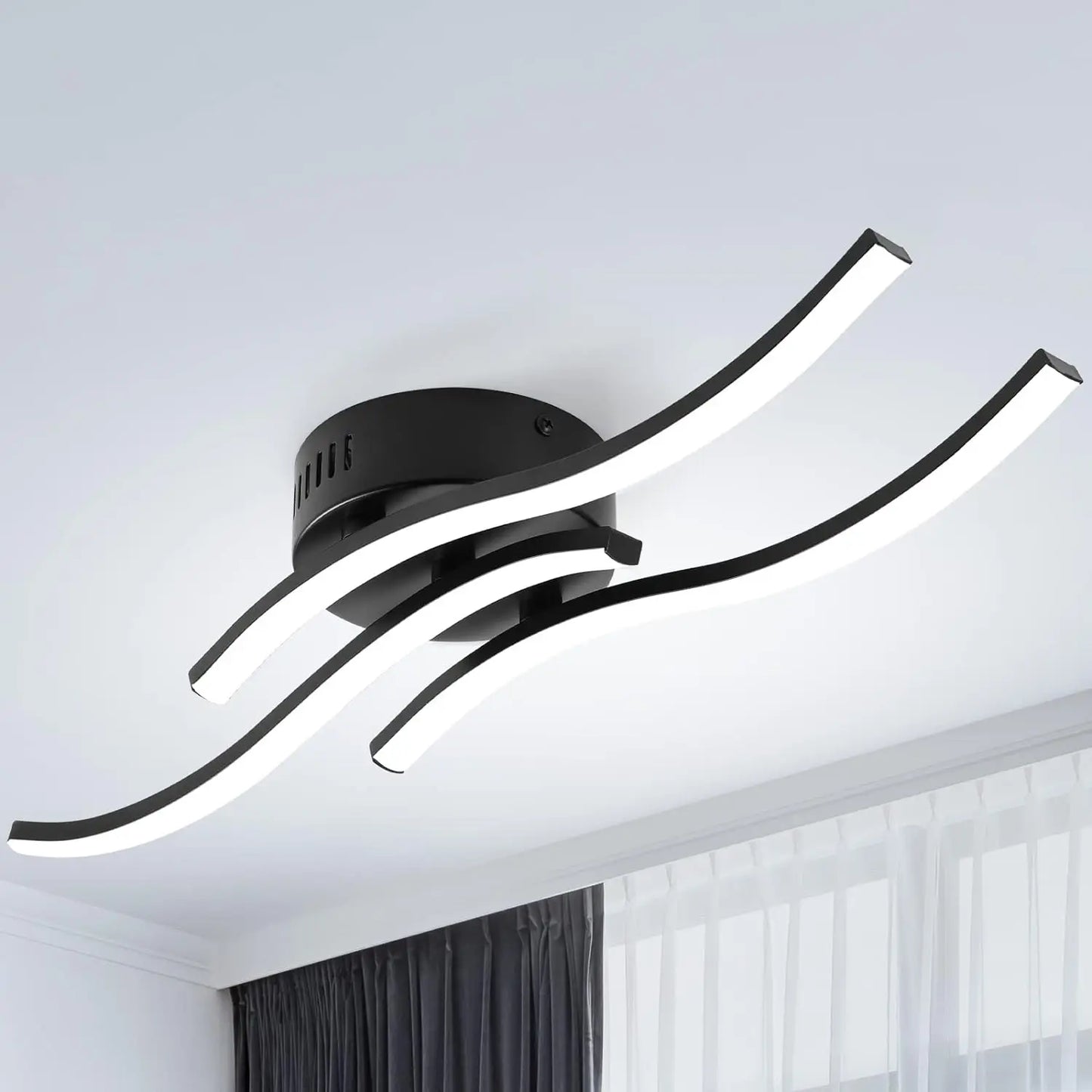 TideForm – Elegant Triple-Wave LED Lamp