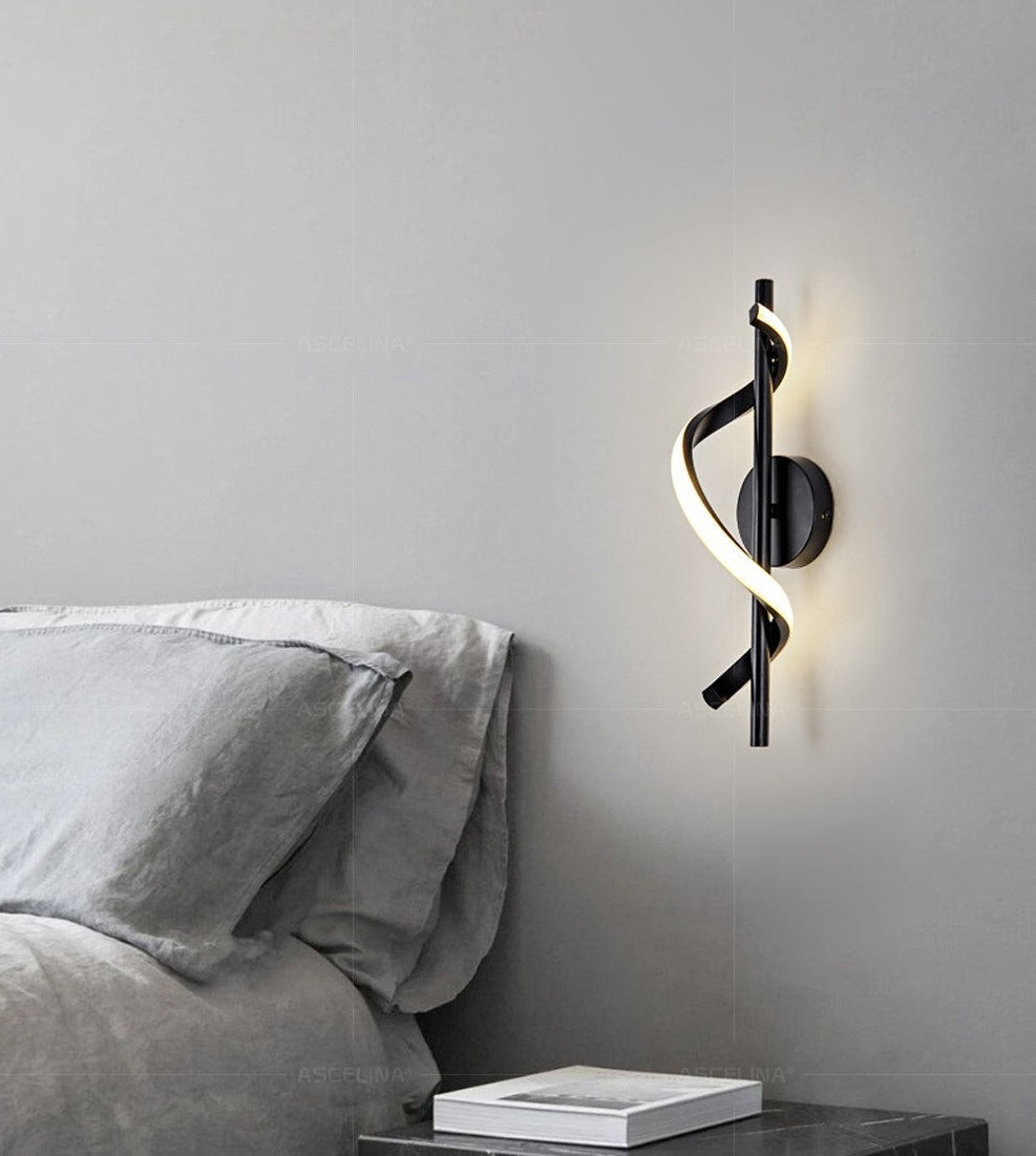 SpiralLume – Lampada da Parete LED Minimalista con un Tocco Moderno