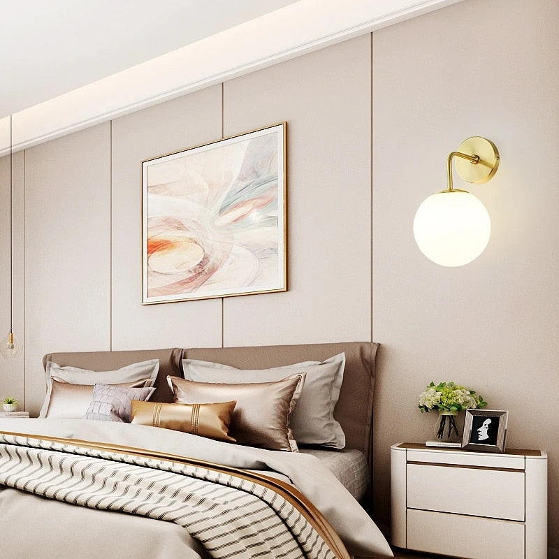 SphereLuxe – Scandinavian Wall Light with Adjustable Lighting