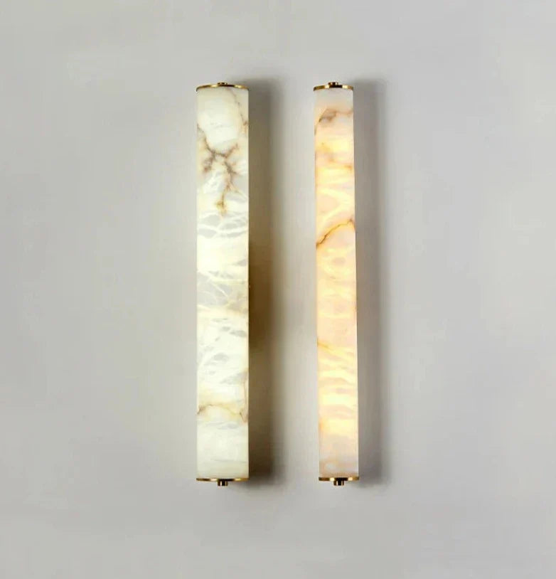 OpalAura - Elegant Marble Wall Lamp