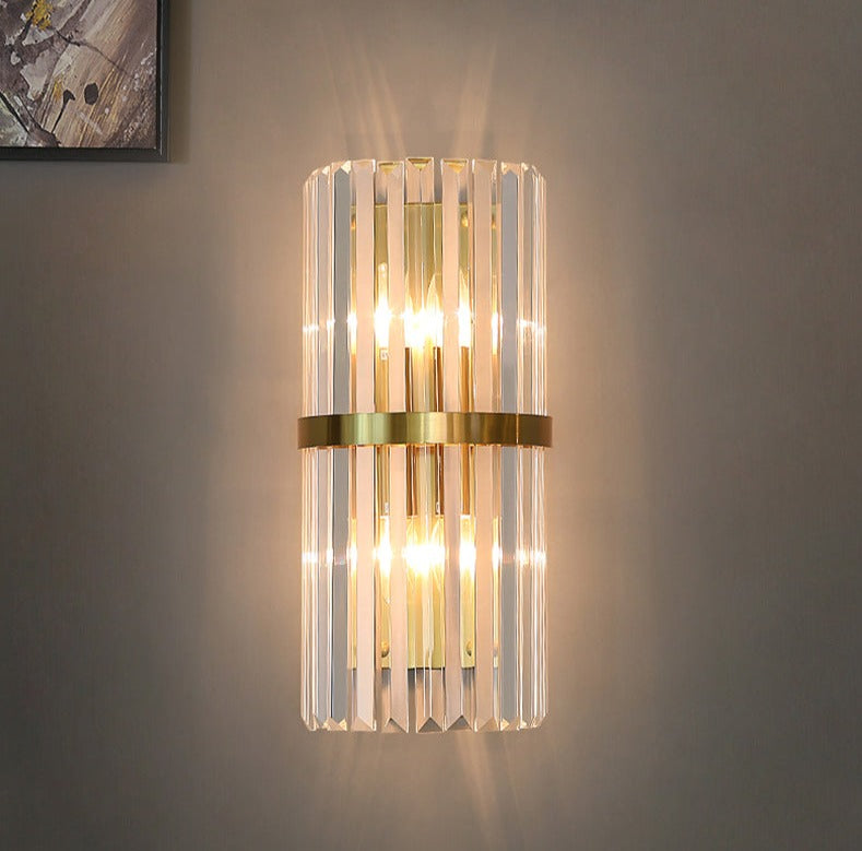 GoldenGleam – Elegante Applique da Parete in Oro con Luce Calda