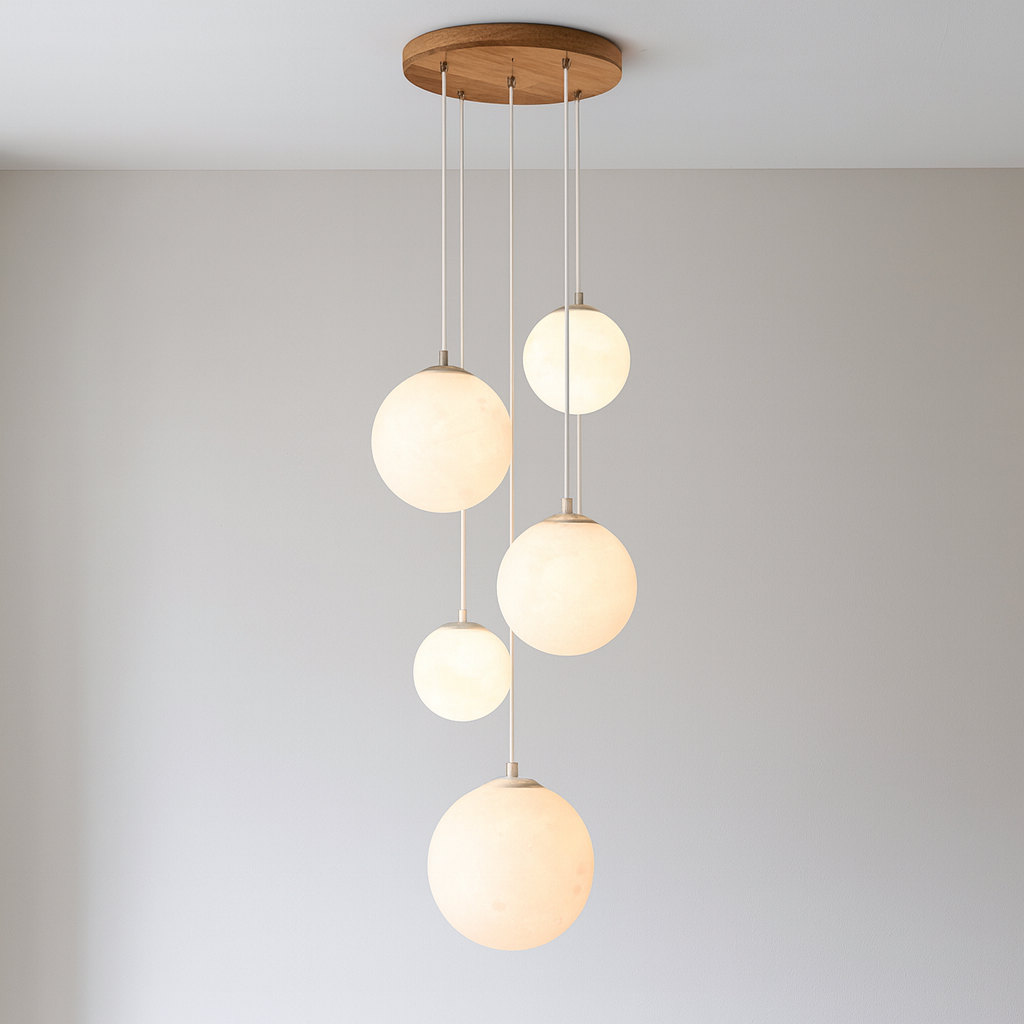 Scandinavian chandelier Moon lamp Stairs 6