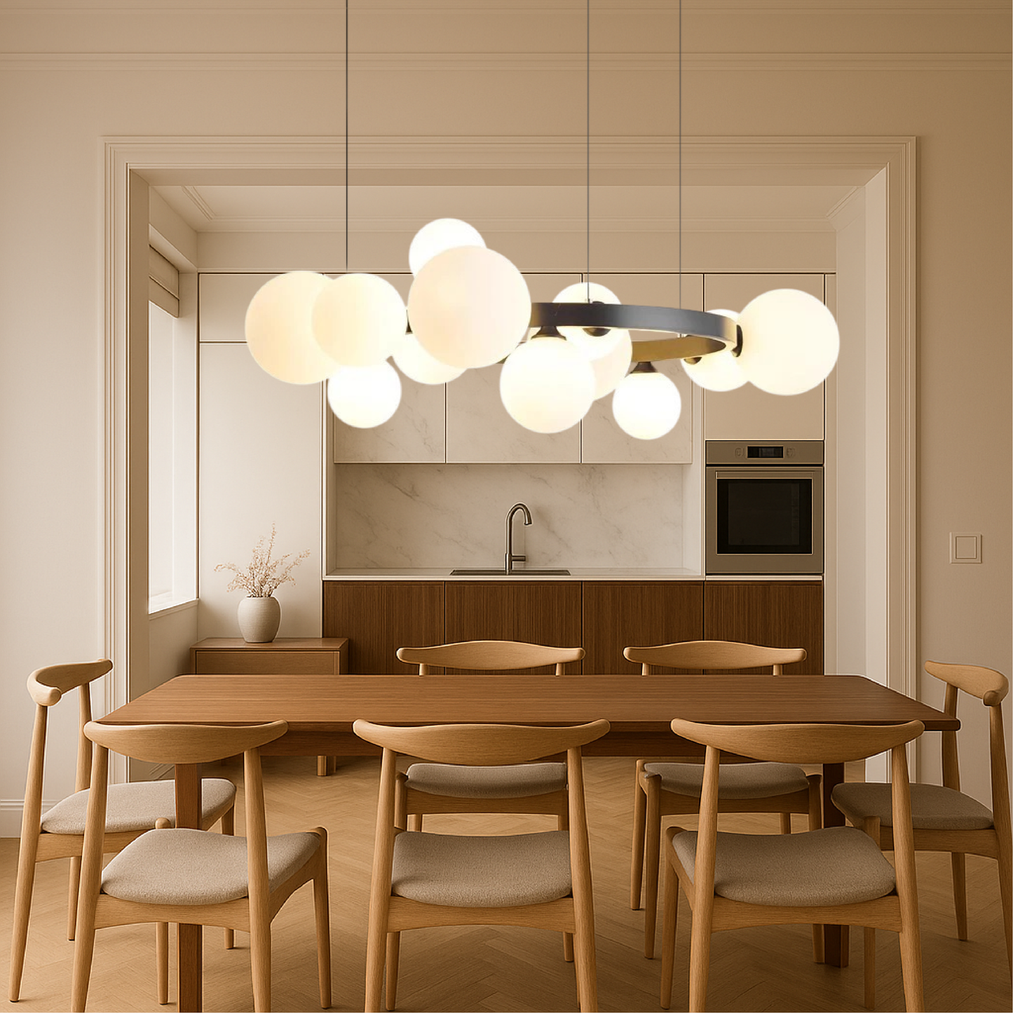 Scandinavian living room chandelier 4