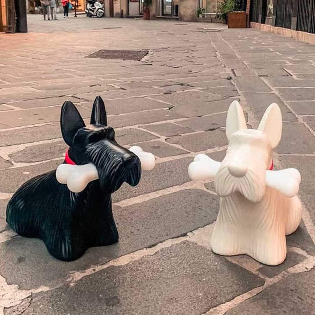 PuppyShine – Lampada da tavolo LED con Scottie Dog giocoso