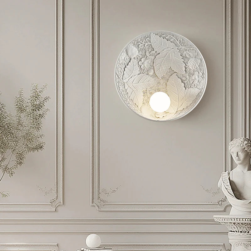 RoyaleGlow – French Round Wall Lamp in Imperial Style