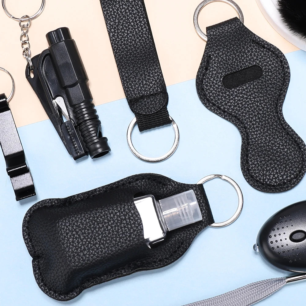 Self Defense Keychain Set with Personal Alarm and Window Breaker for Women's Safety 5