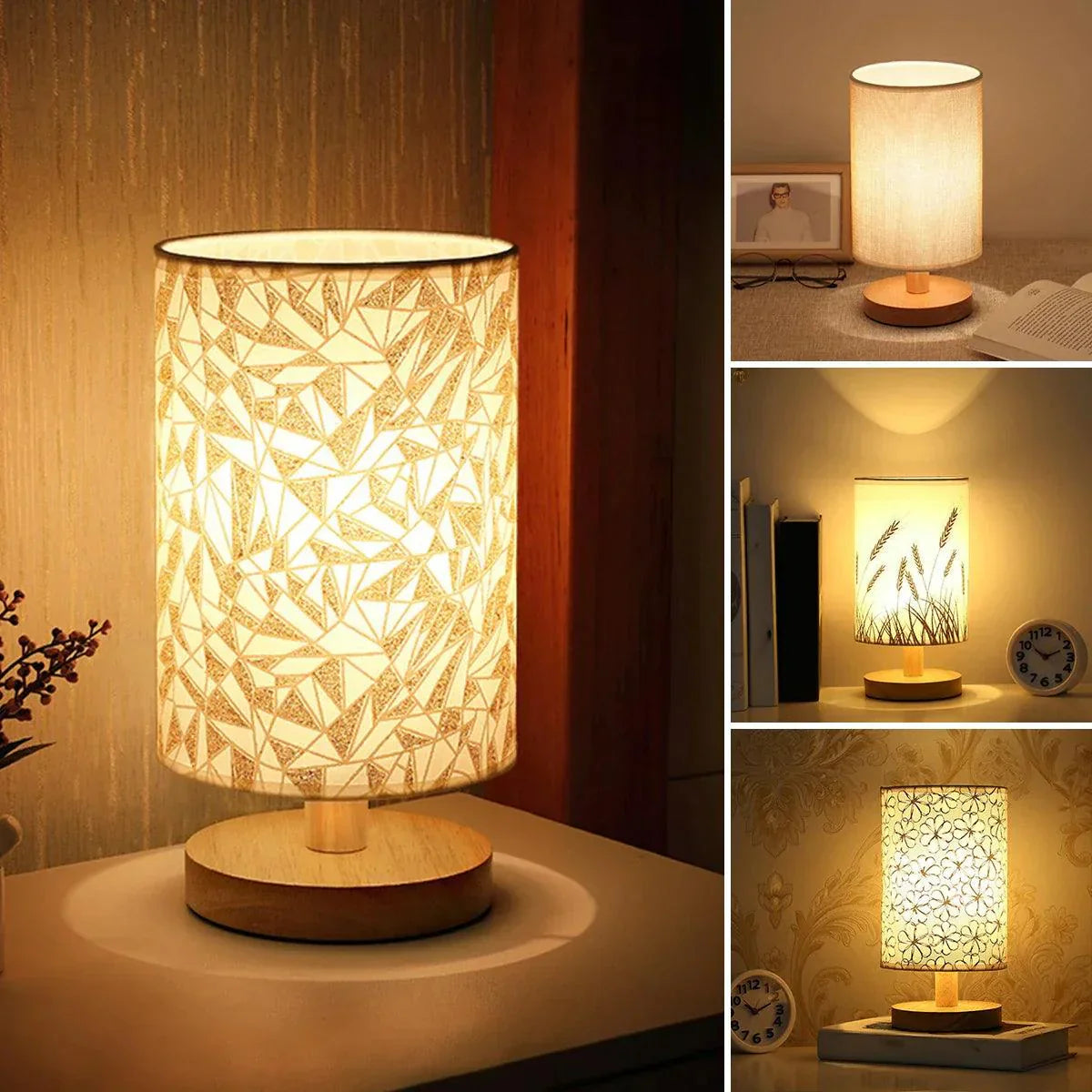 LumaVita - Elegant Solid Wood Design Lamp