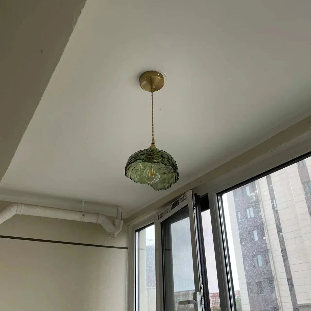 GlasTangle - Creatieve Messing Lamp