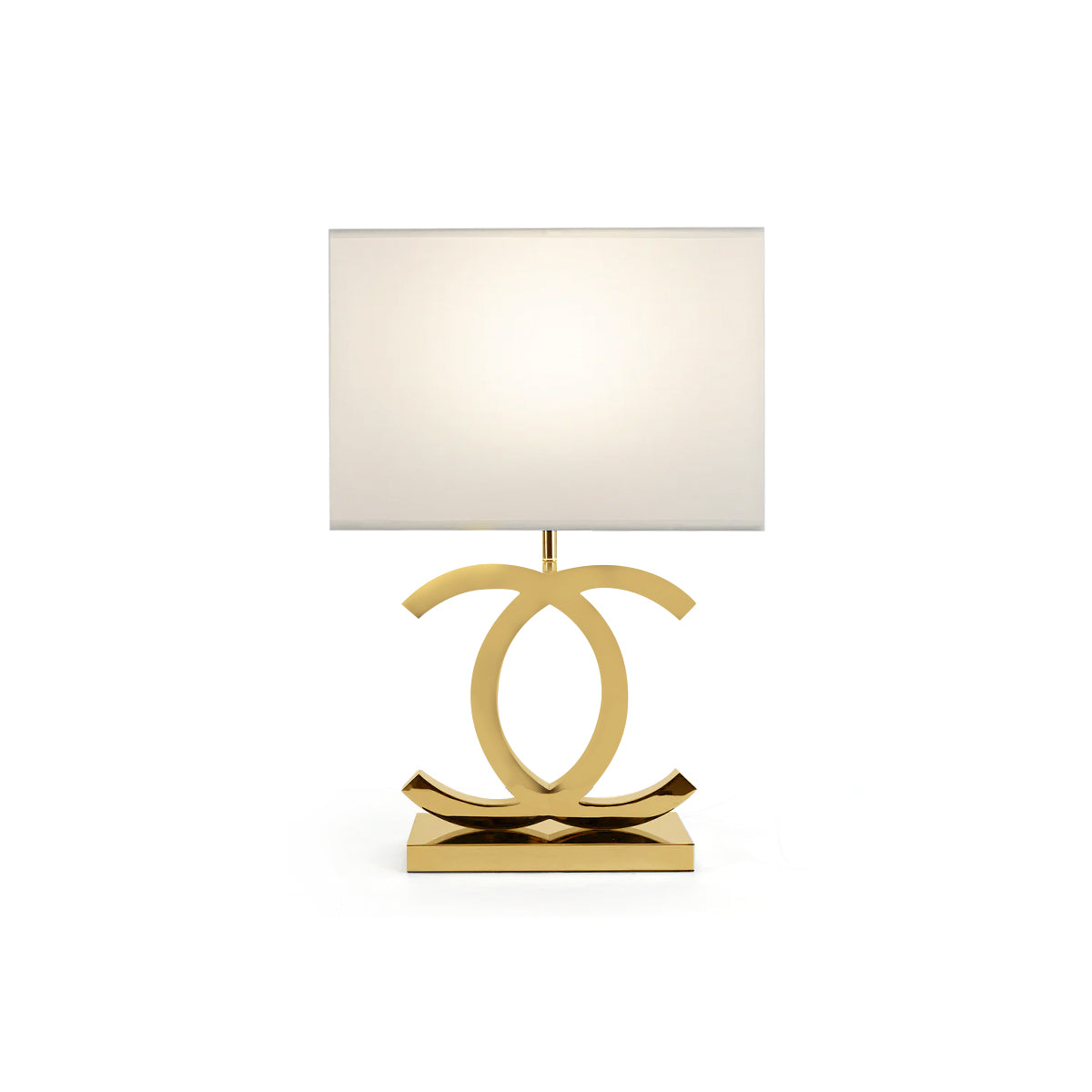 LuxeGlow – Modern Stainless Steel Table Lamp