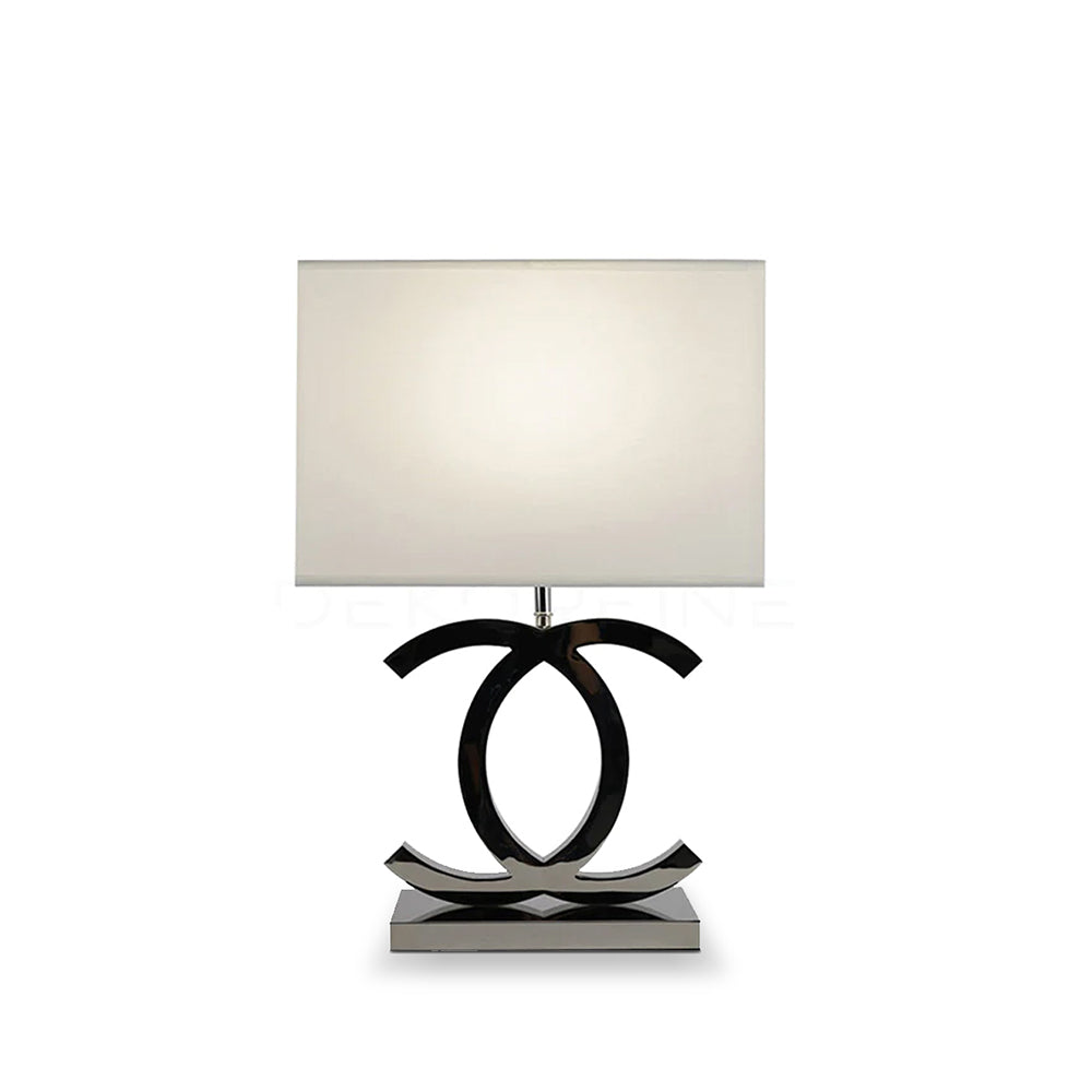 LuxeGlow – Modern Stainless Steel Table Lamp