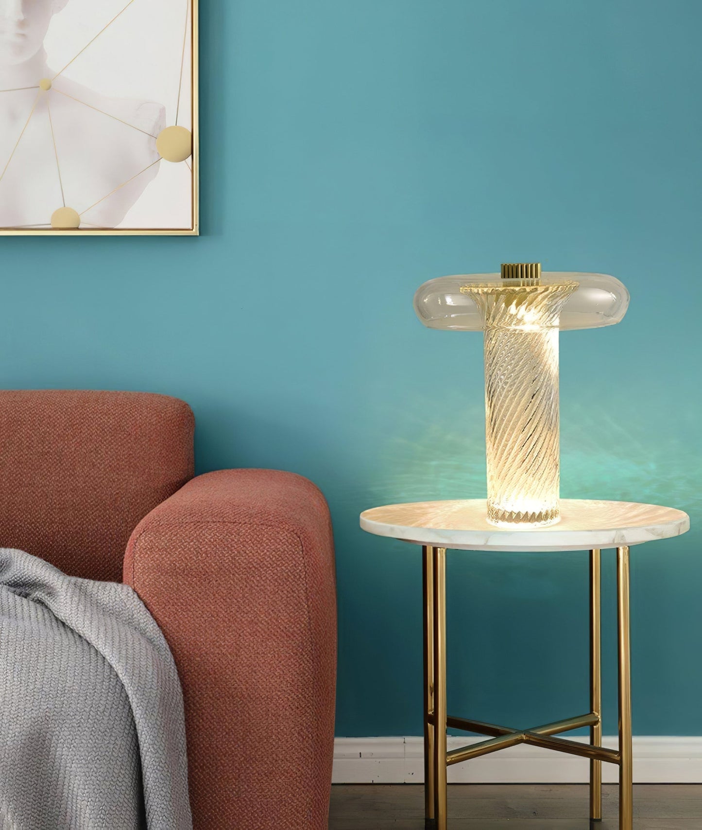 LuxeStars - Table Lamp with Starry Design and Cozy Illumination