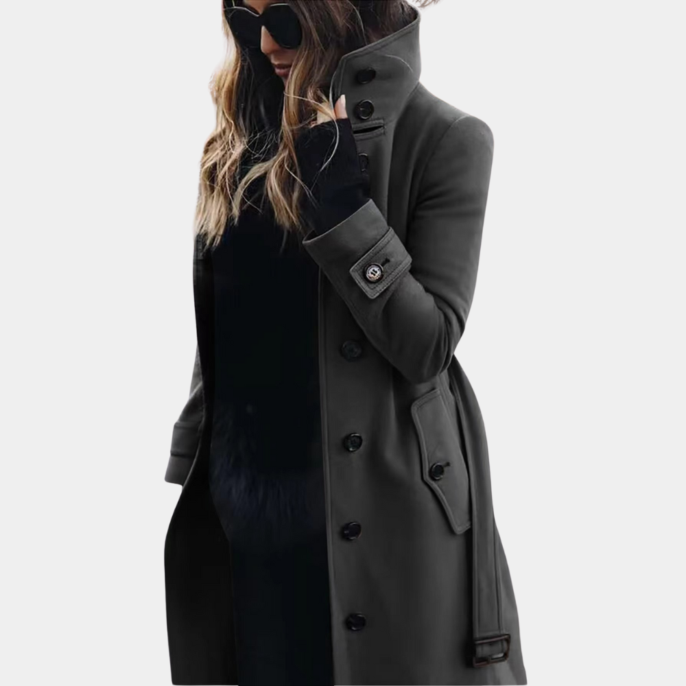 Stylish and warm trench coat for women - Perfect for winter 1