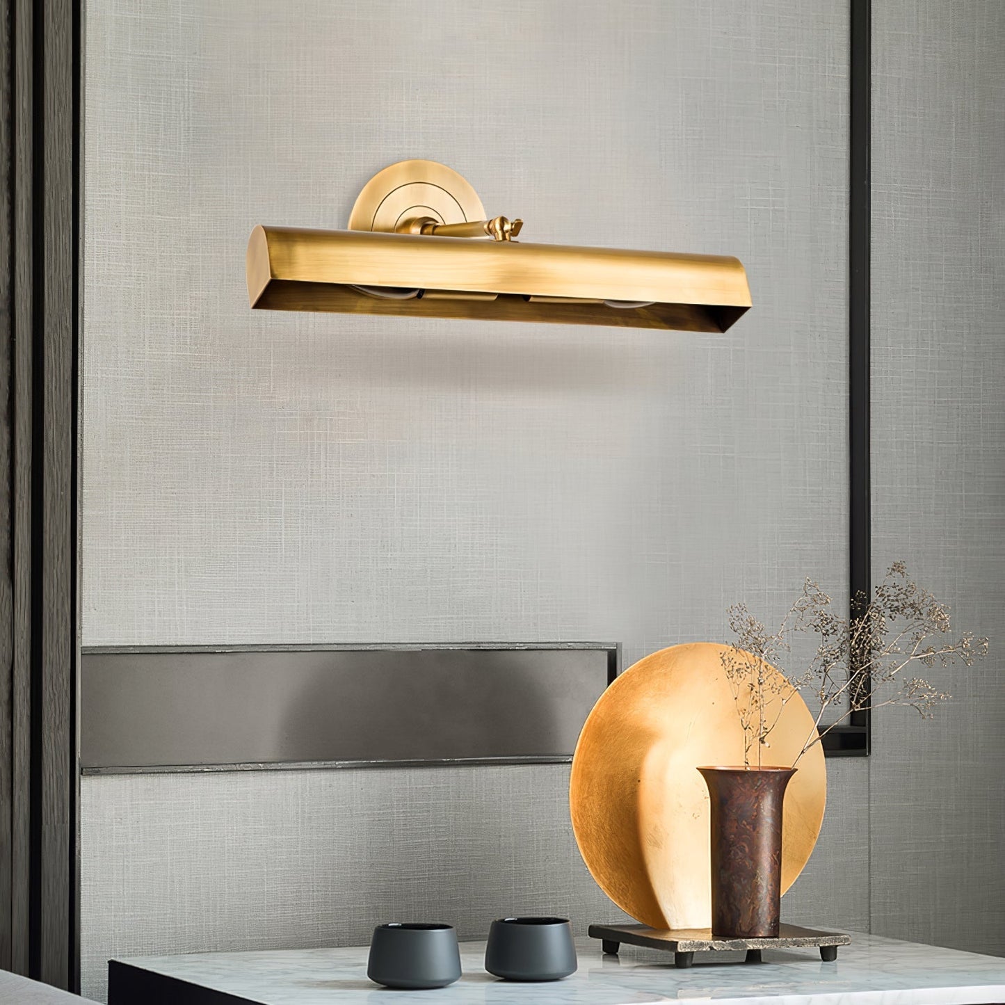 TimelessLume – Lámpara de Pared de Oro Lujo para Interiores Clásicos