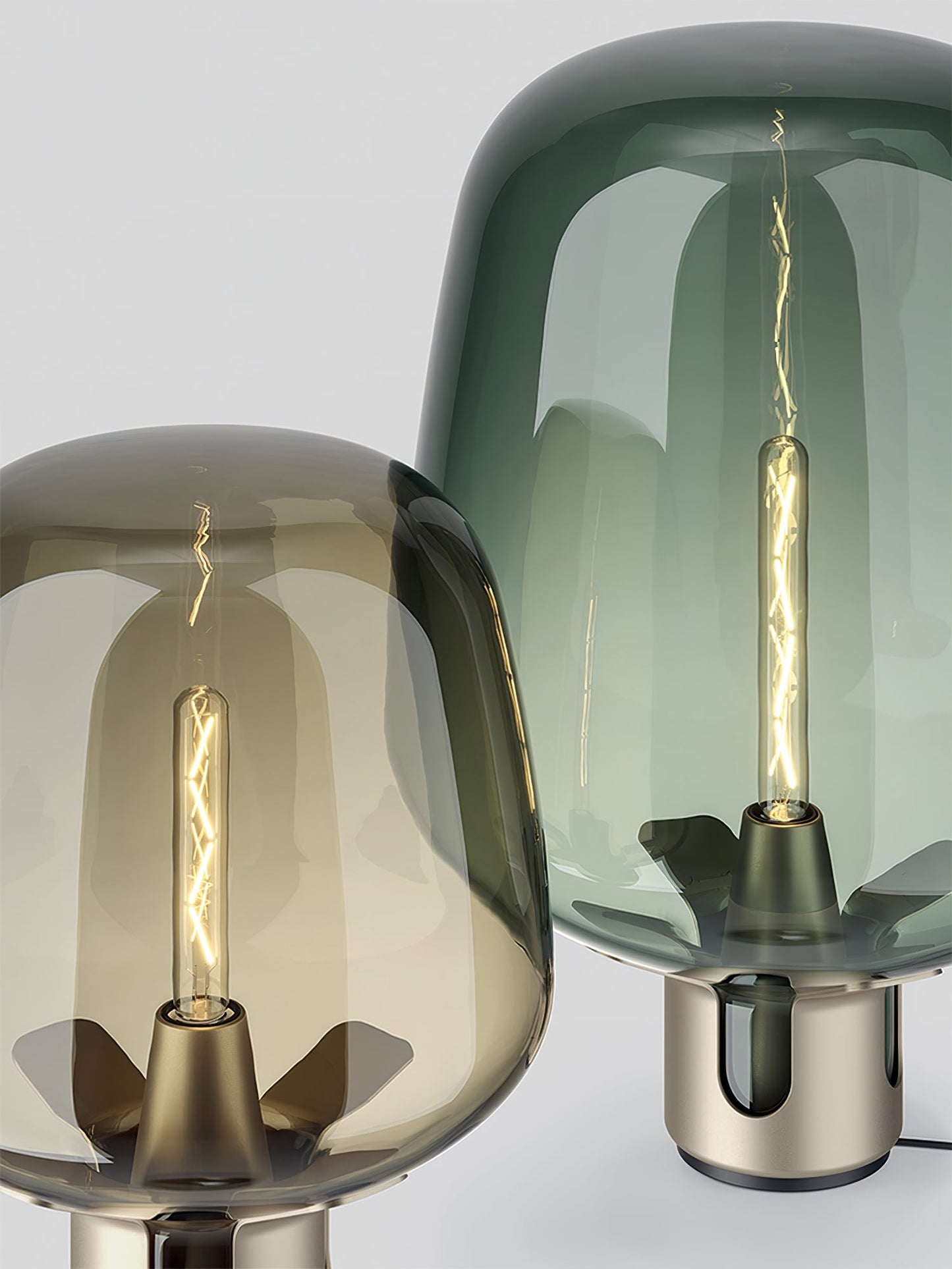 Vetro Luminoso - Lampada da Tavolo Elegante con Luce LED Calda
