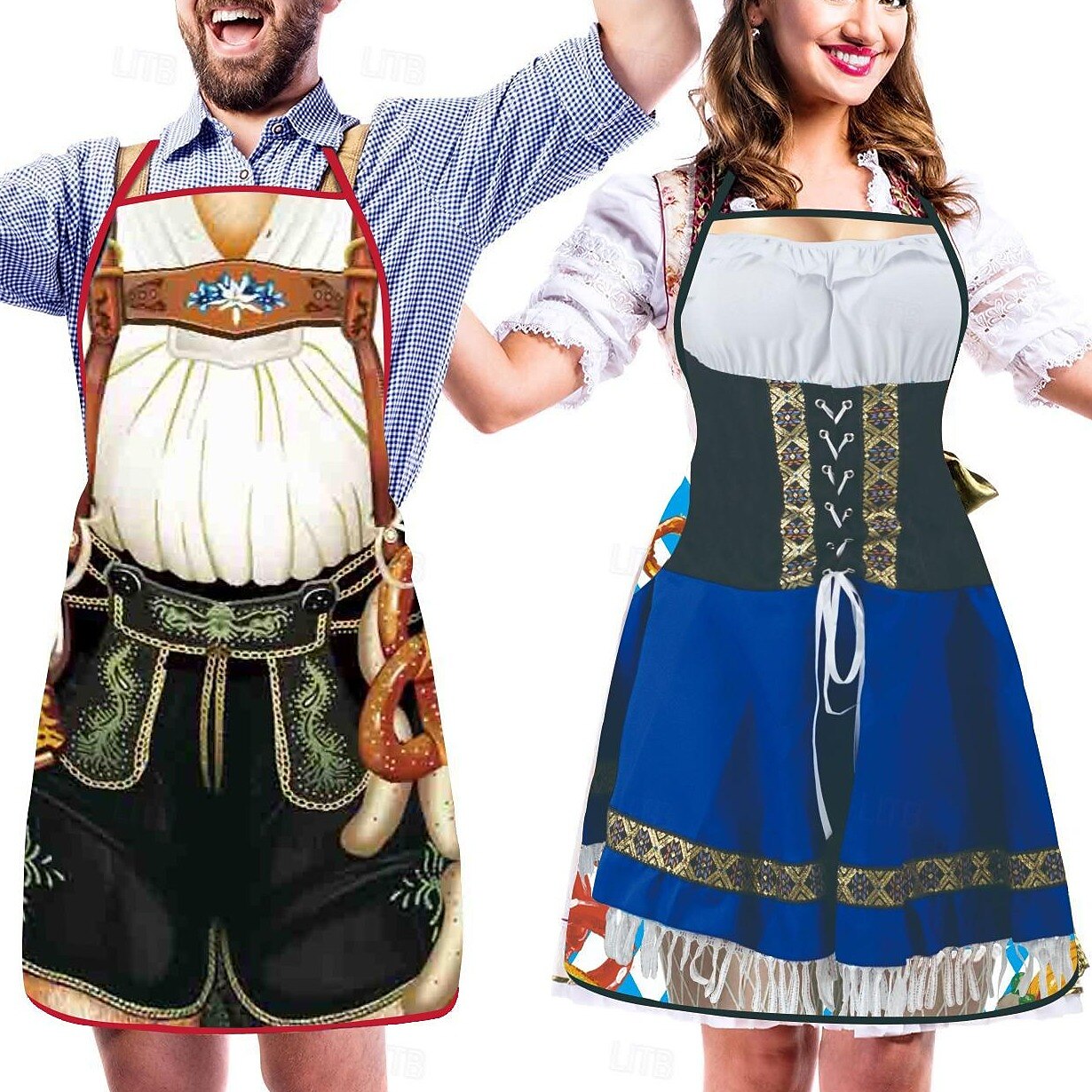 Traditional aprons for couples – Oktoberfest | Lederhosen and dirndl designs as eye-catchers 8