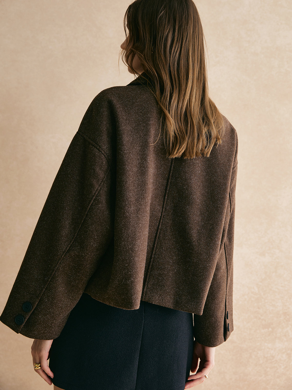 Tweed Button Down Jacket 5