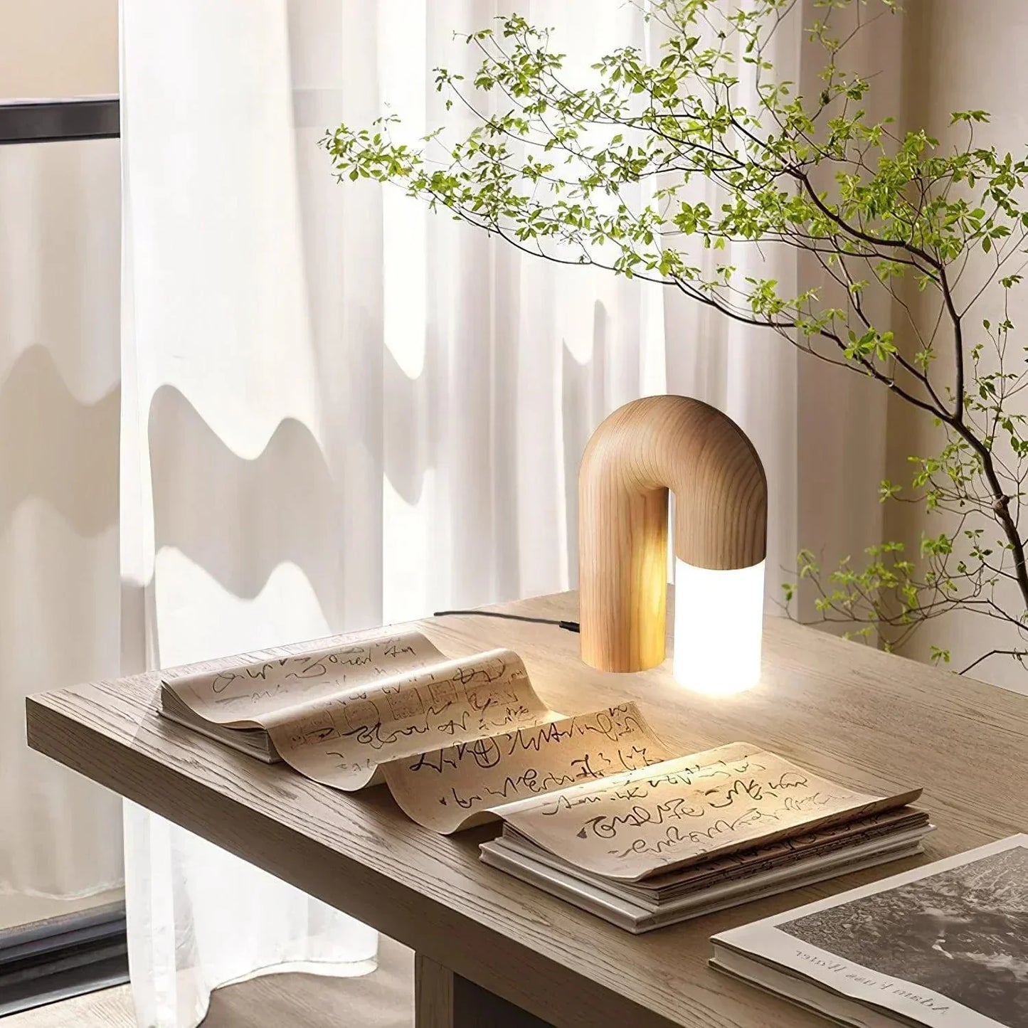 EleganceGlow – Modern Diapo Table Lamp