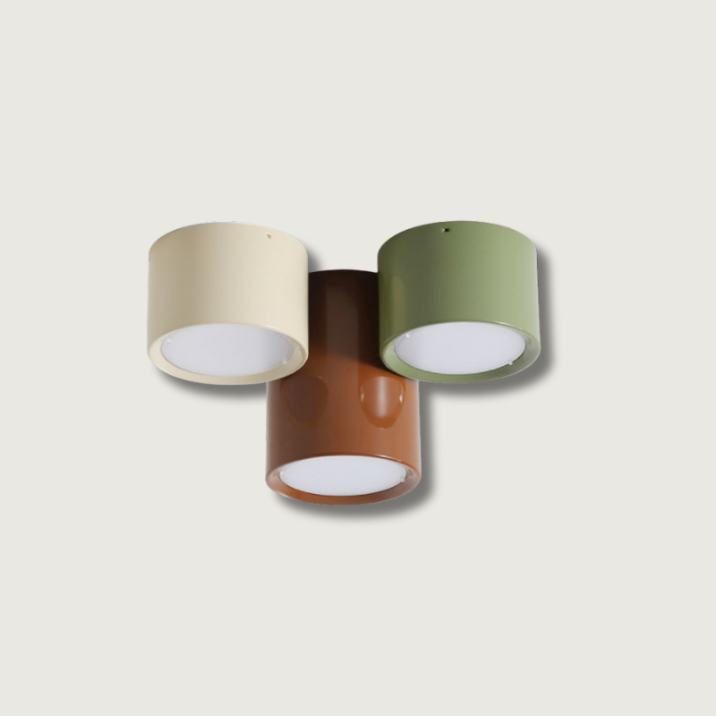 LuxeFusion - Deckenlampe mit integrierten Materialien und warmem Licht