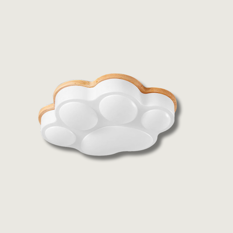 KittyLuxe - Plafonnier avec un design de patte de chat ludique et une lueur subtile