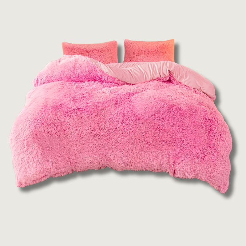 LuxeCocoon - Premium Velvet Duvet and Pillow Set