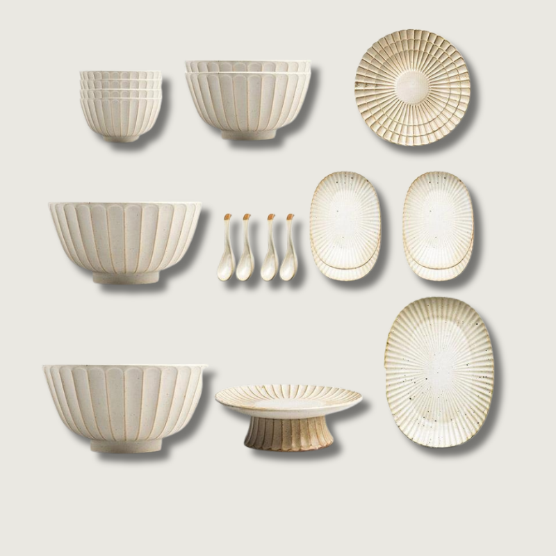 HeritageStone - 21-Piece Dinner Set with Timeless Design