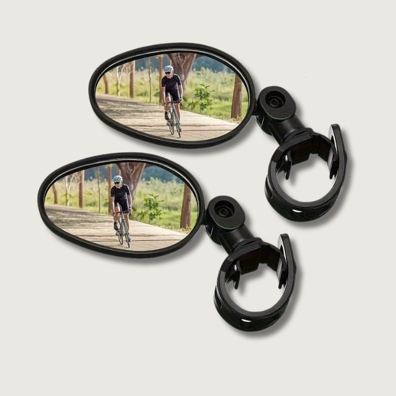 ClearRide - 2-Pack Bike Rearview Mirrors for Optimal Visibility