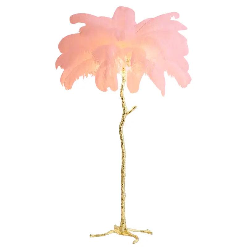 LuxeOstral - Nordic Ostrich Feather Floor Light