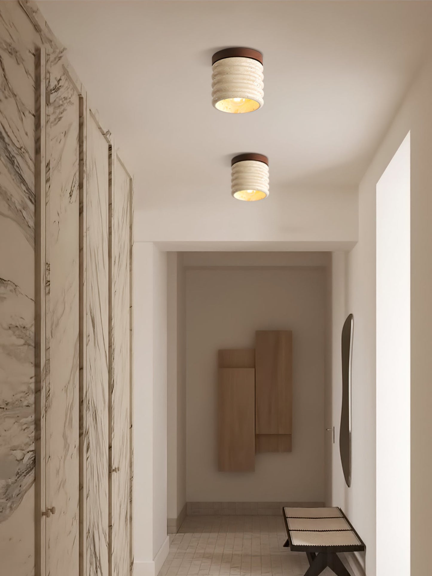 NordicLuxe - Ceiling Lamp with Simple Scandinavian Style and Subtle Light