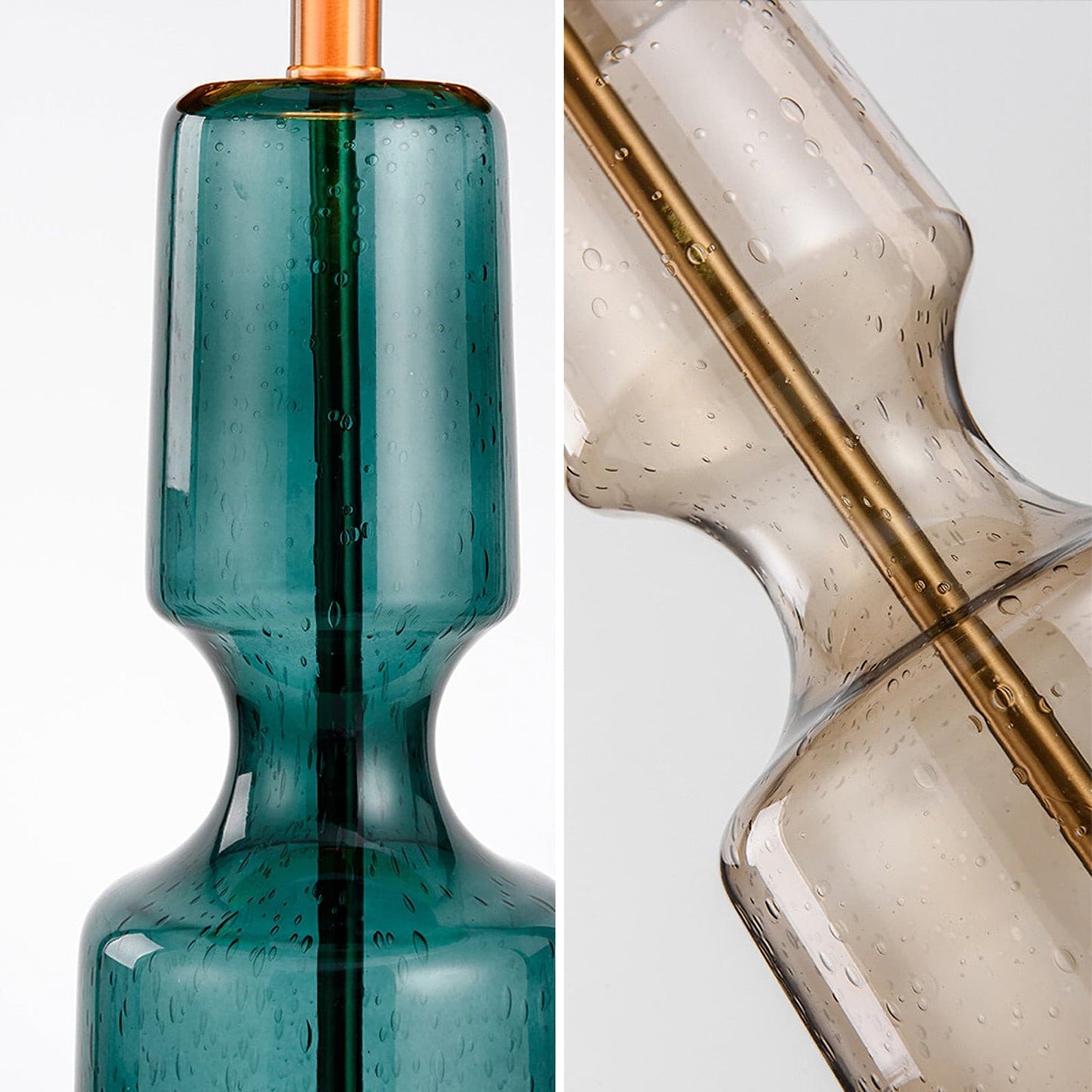 LuxAura – Elegante Lampada da Tavolo in Metallo e Vetro
