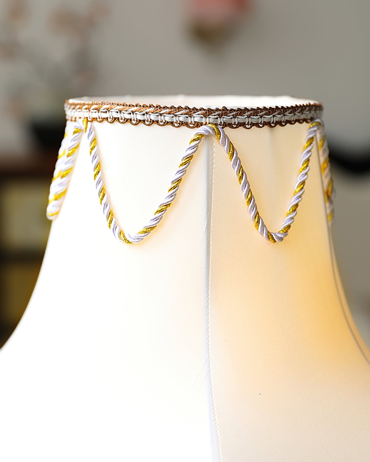 RegalBrass - Victorian Lamp with Gold Detailing and Luxurious Glow