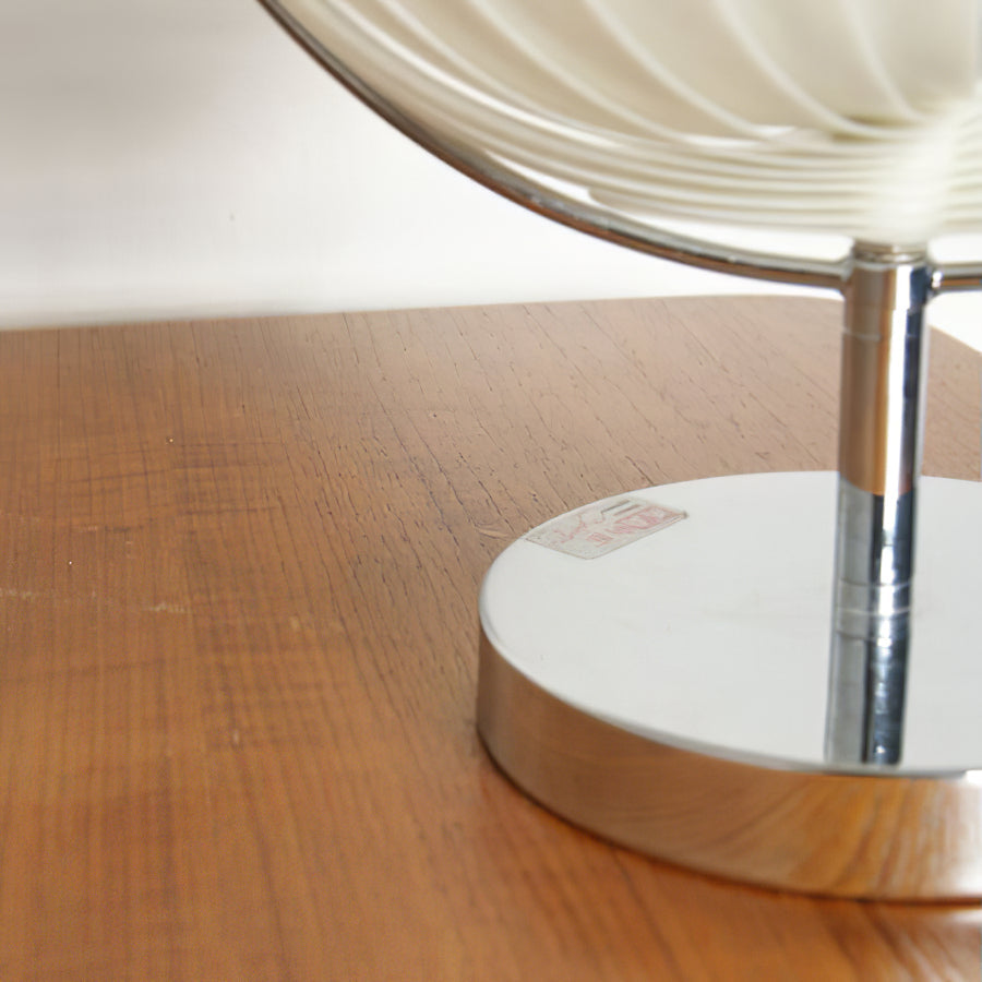 SpinAura – Elegant Chrome Desk Lamp