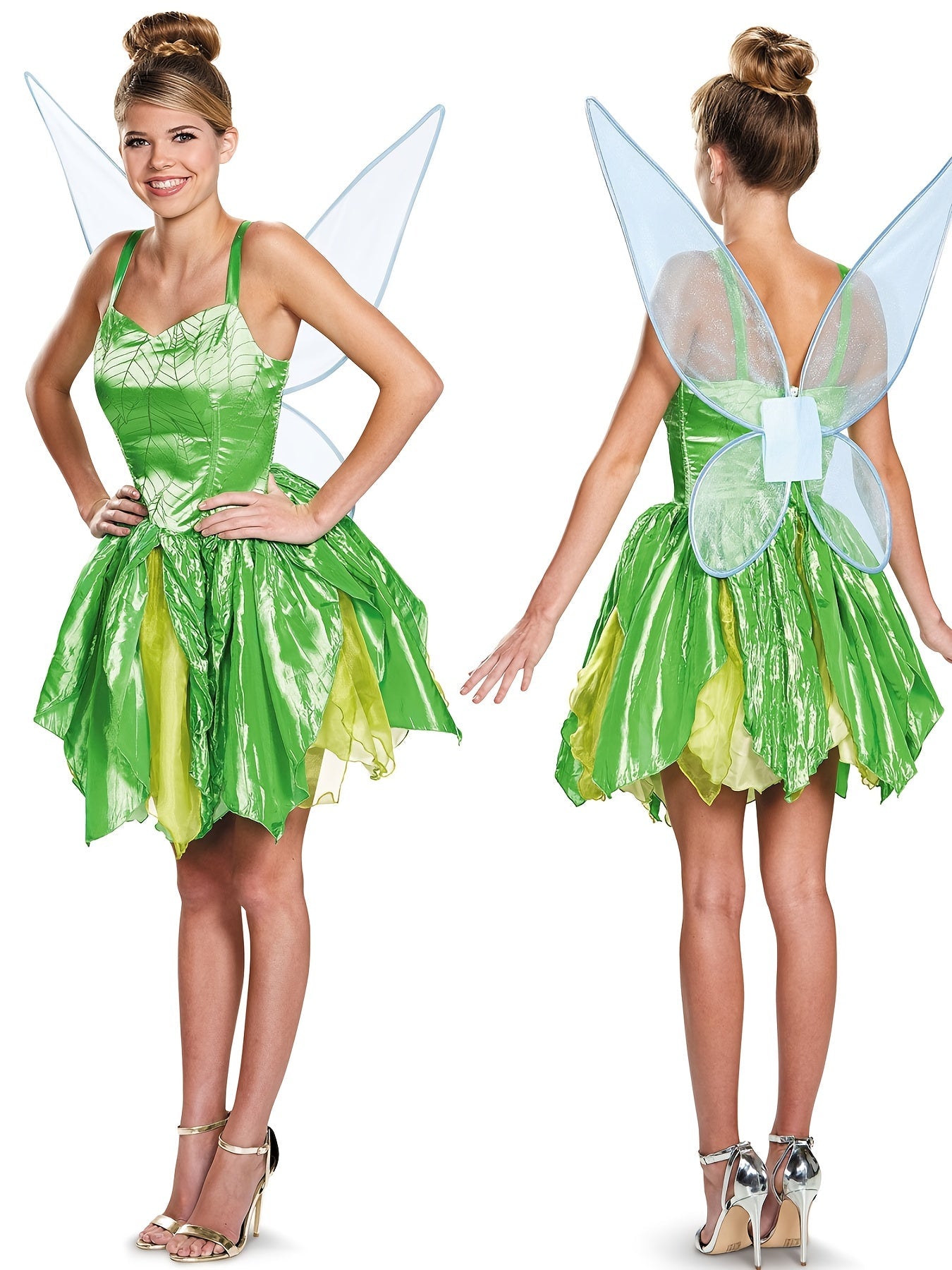 Women Fairy Winged Halloween Costume Dress | Mini Sleeveless 4