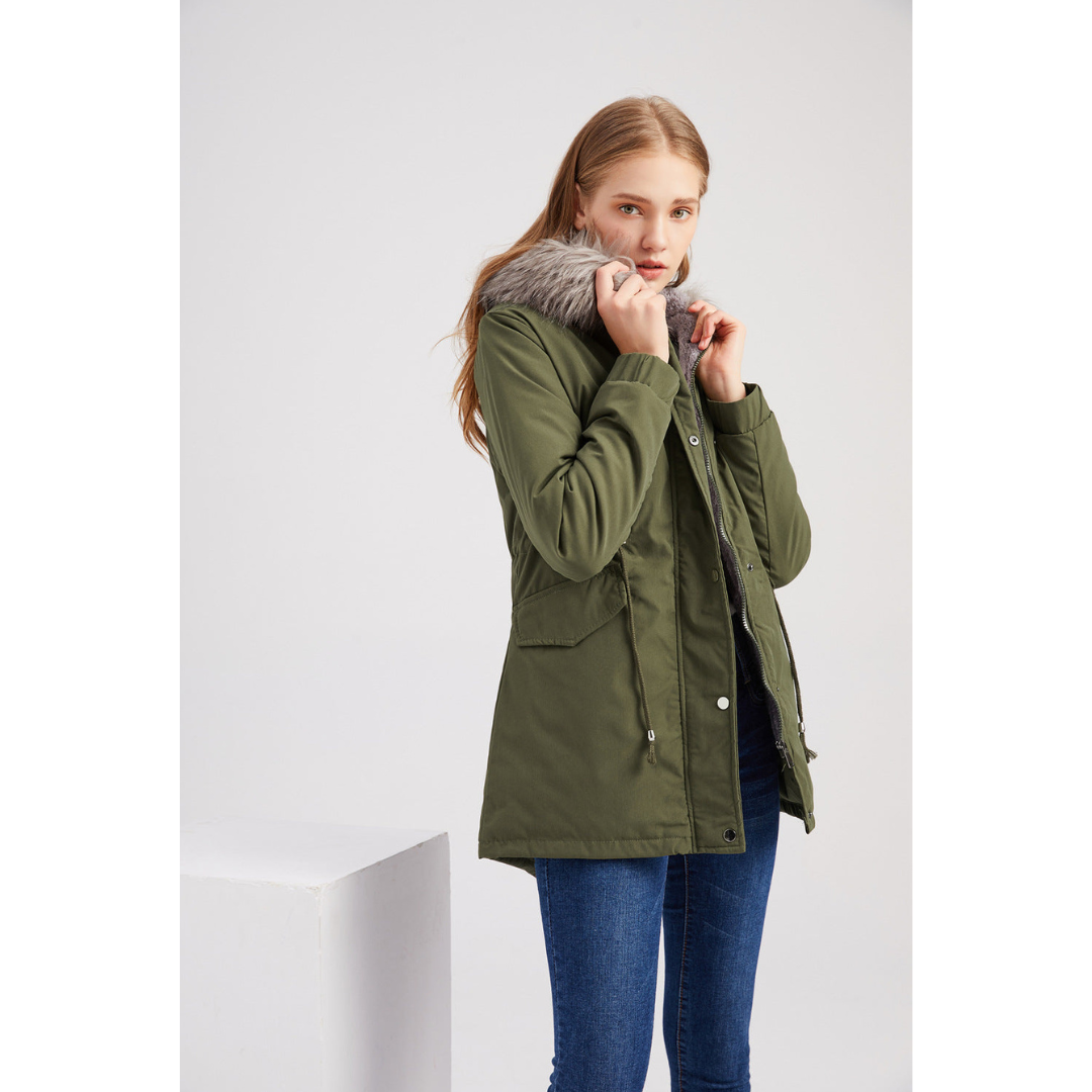 Women's Hooded Winter Parka Jacket | Warm 1