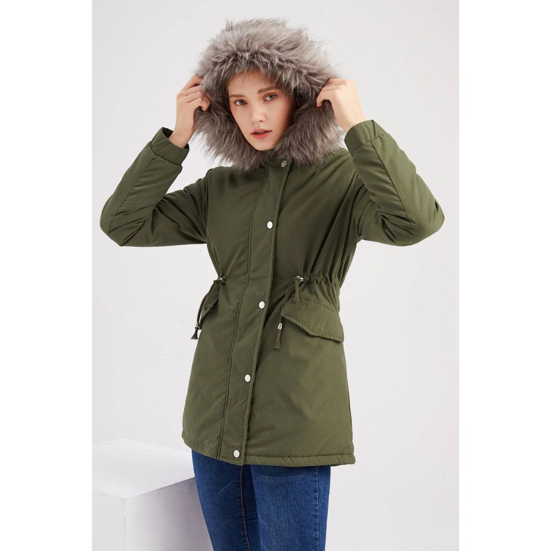 Women's Winter Parka Jacket | Button-Down 0
