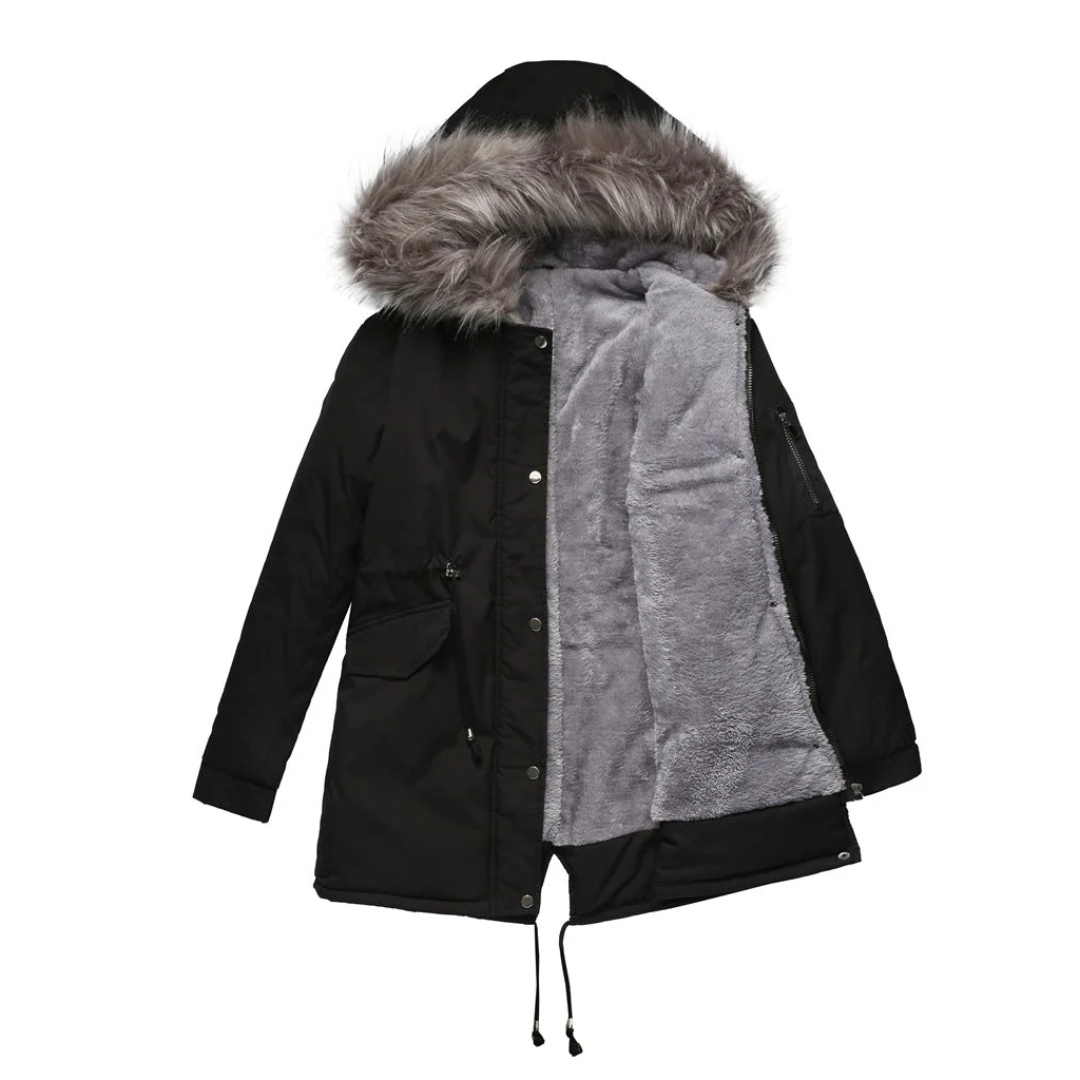 Women's Winter Parka Jacket | Button-Down 2