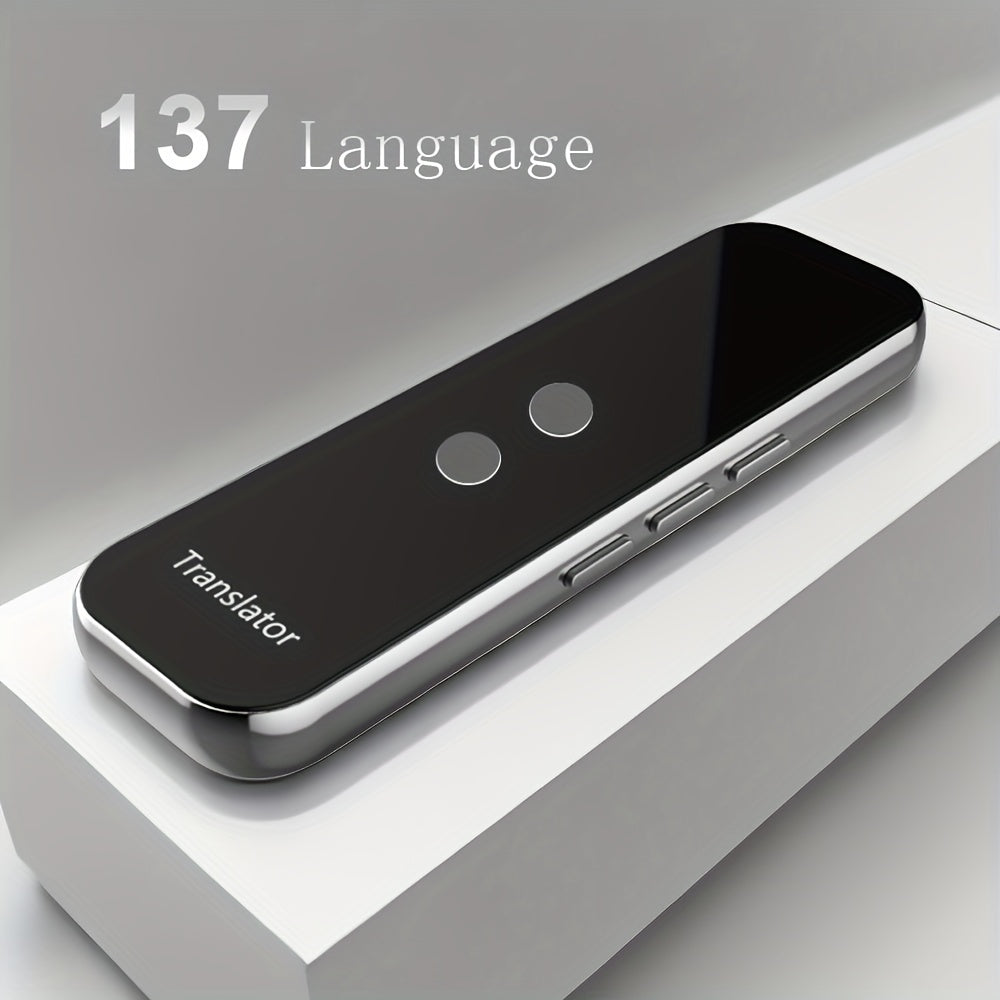 Portable Two-Way Language Translator with Built-In Wi-Fi and USB Rechargeable Battery - Compact Travel Device for Effortless Communication-2