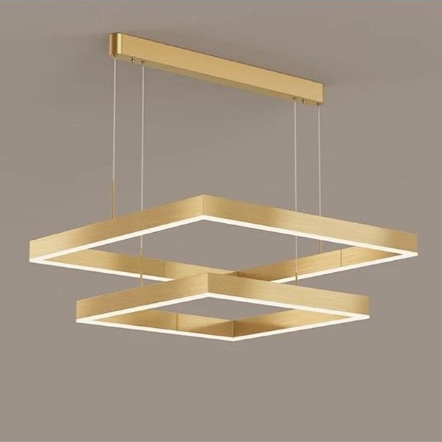AuraGlow – Elegante lampadario a LED con funzione dimmerabile