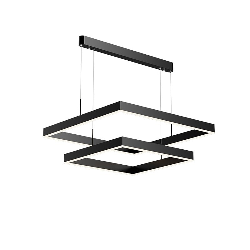 AuraGlow – Elegante lampadario a LED con funzione dimmerabile