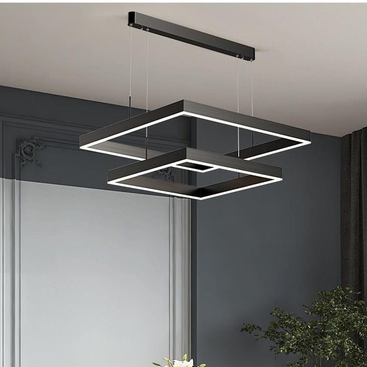 AuraGlow – Elegante lampadario a LED con funzione dimmerabile