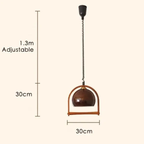 HoutLuxe - Bauhaus Geïnspireerde Pendellamp