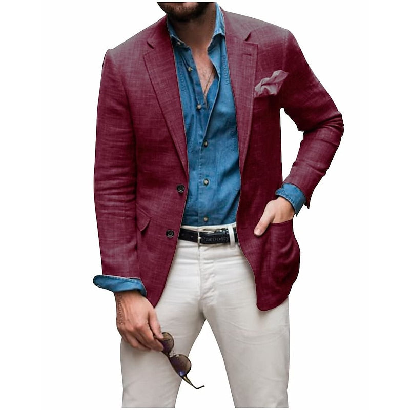 Variant image for Riggs - Men's Casual Linen Blazer Jacket for All-Season Comfort and Style-29