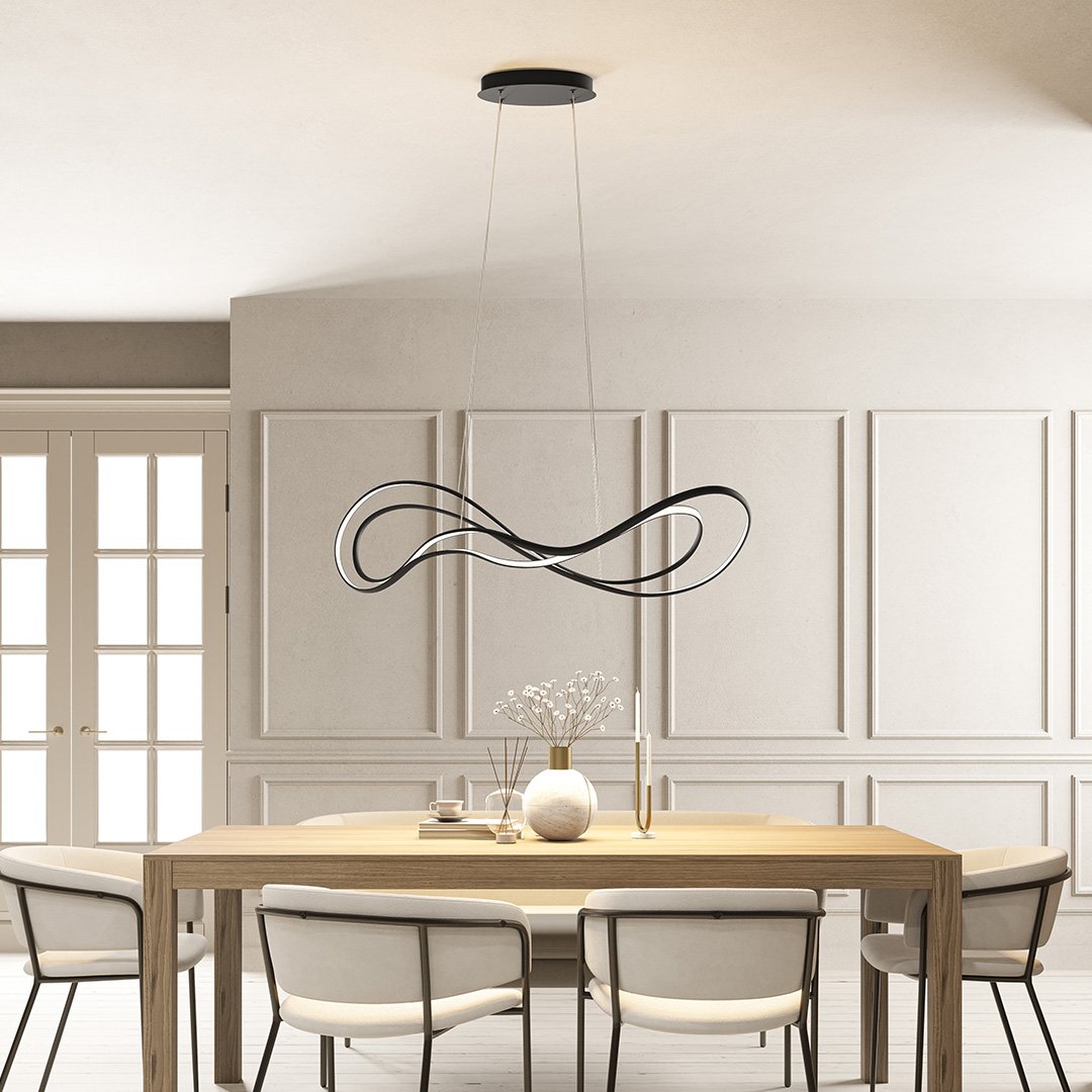 GlowMax - Lámpara colgante LED moderna con luz cálida