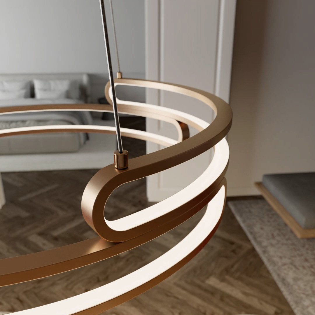 MetalAura - Sophisticated Hanging Lamp