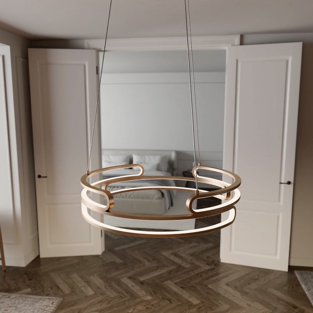 MetalAura - Sophisticated Hanging Lamp