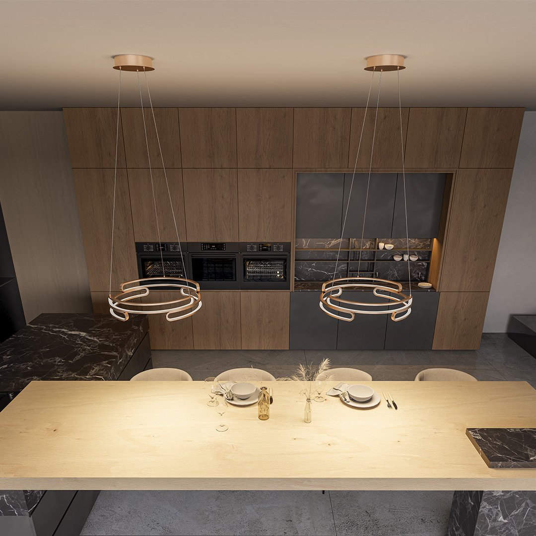 MetalAura - Sophisticated Hanging Lamp