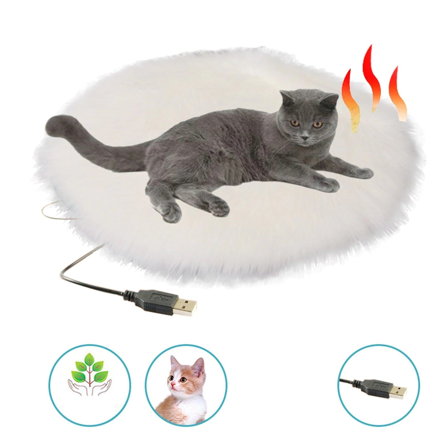 CozyKitty - Portable USB Heated Cushion