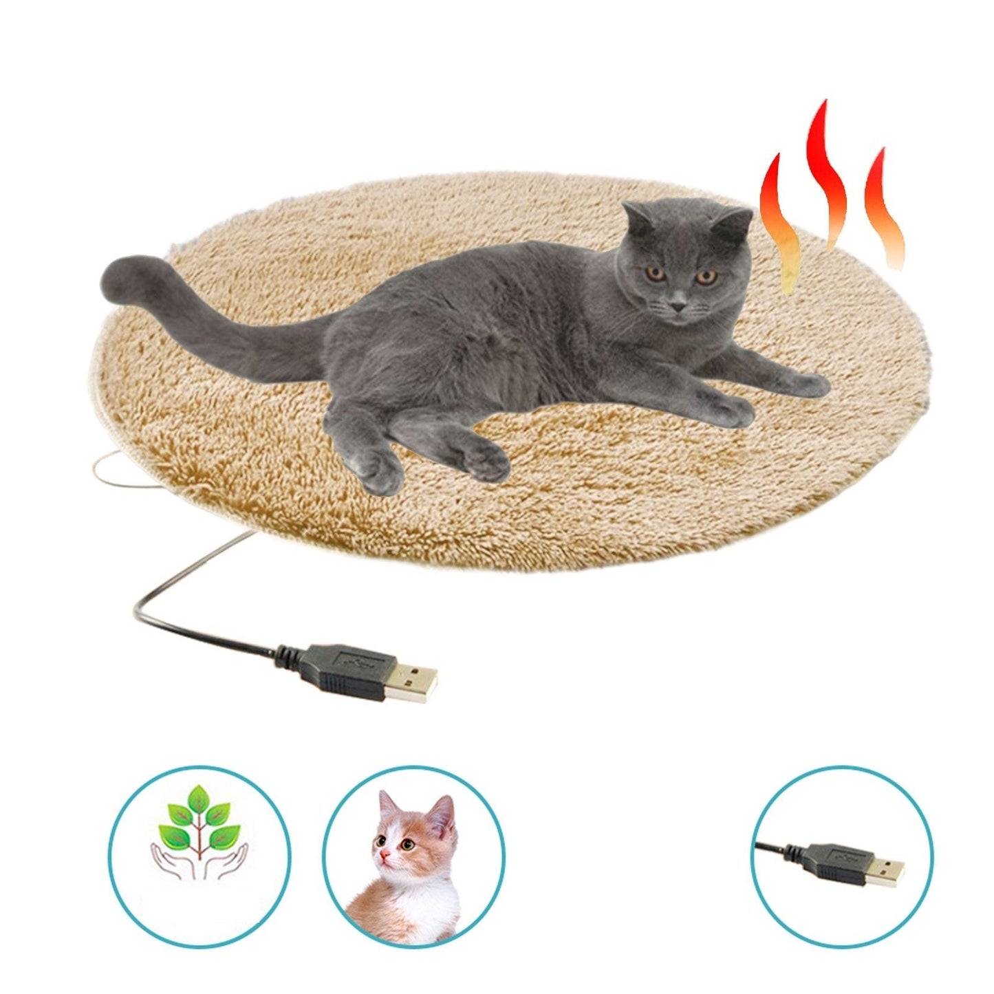 CozyKitty - Portable USB Heated Cushion