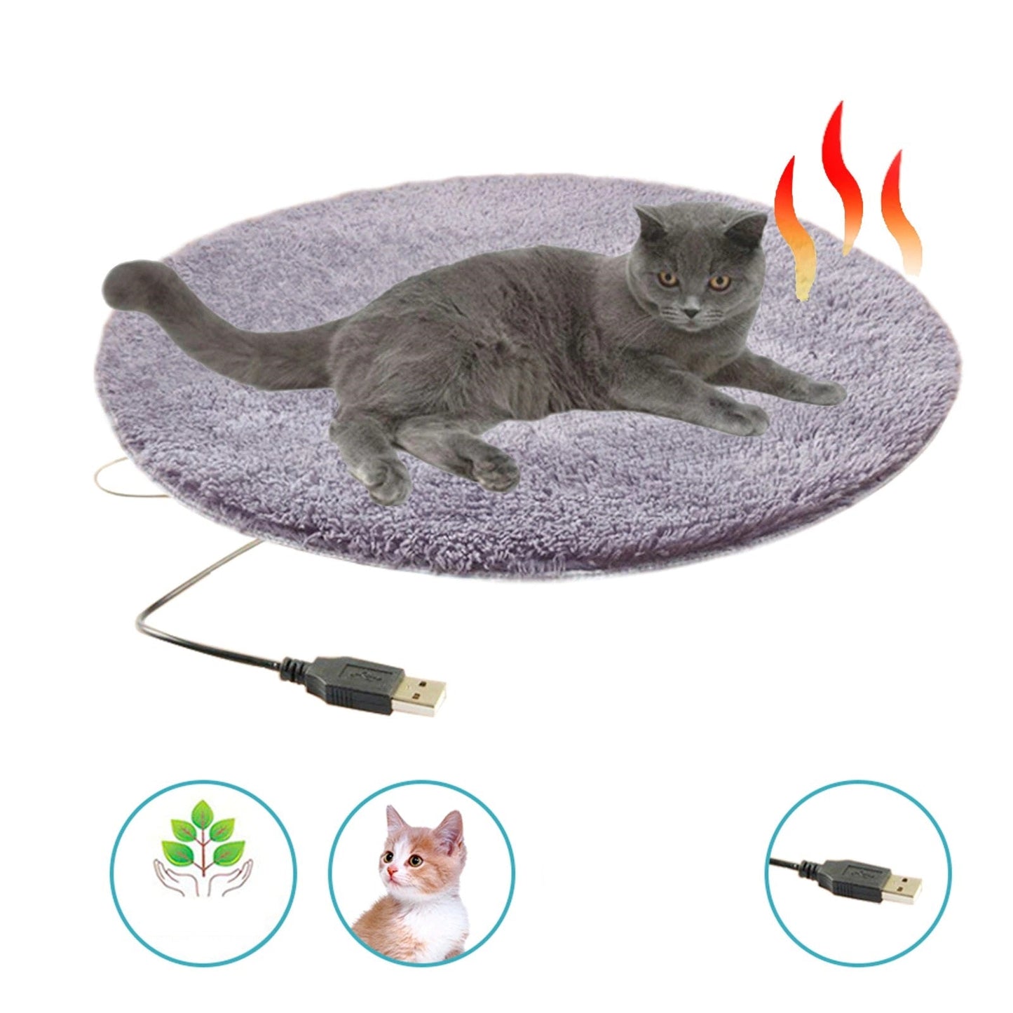 CozyKitty - Portable USB Heated Cushion