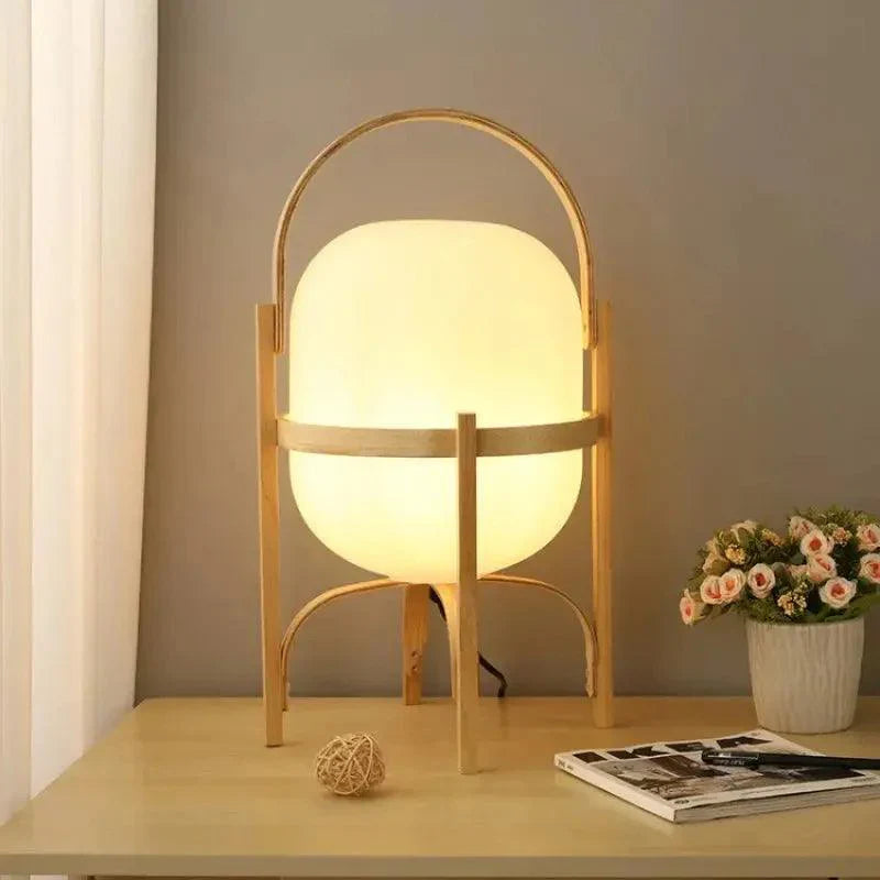 NatureLuxe - Wooden Light Table Lamp